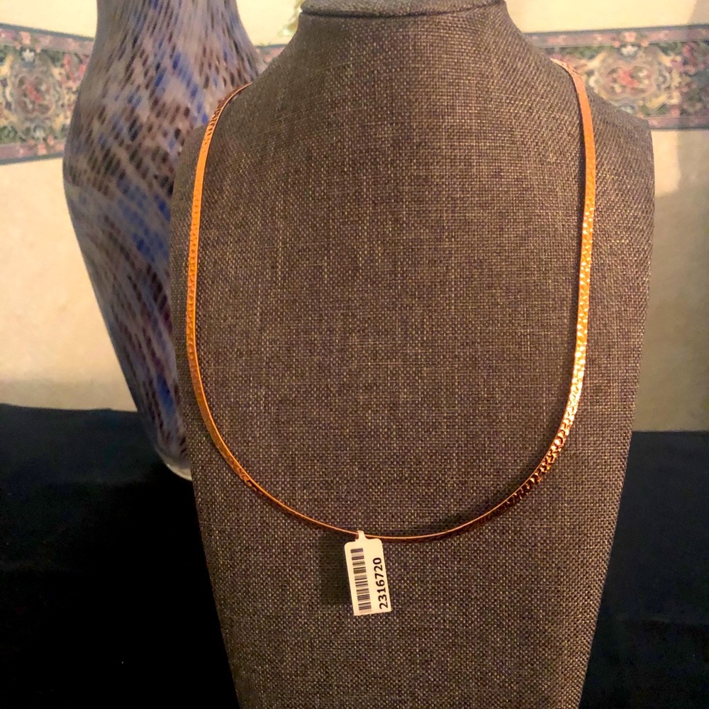 Rose Gold Faceted Neck Cuff